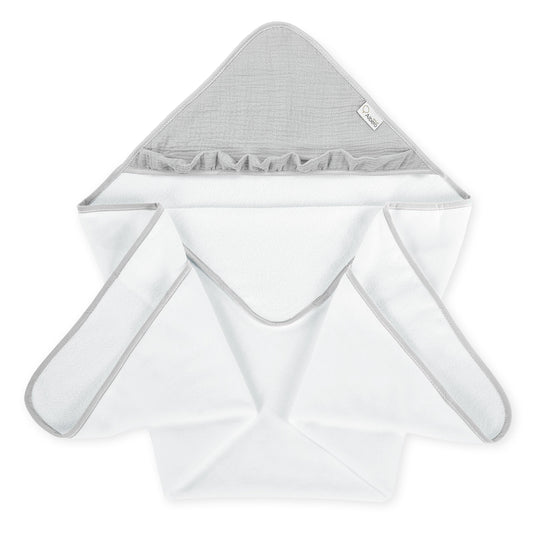 Maxicapa De Baño Para Bebés Cotton Color Gris