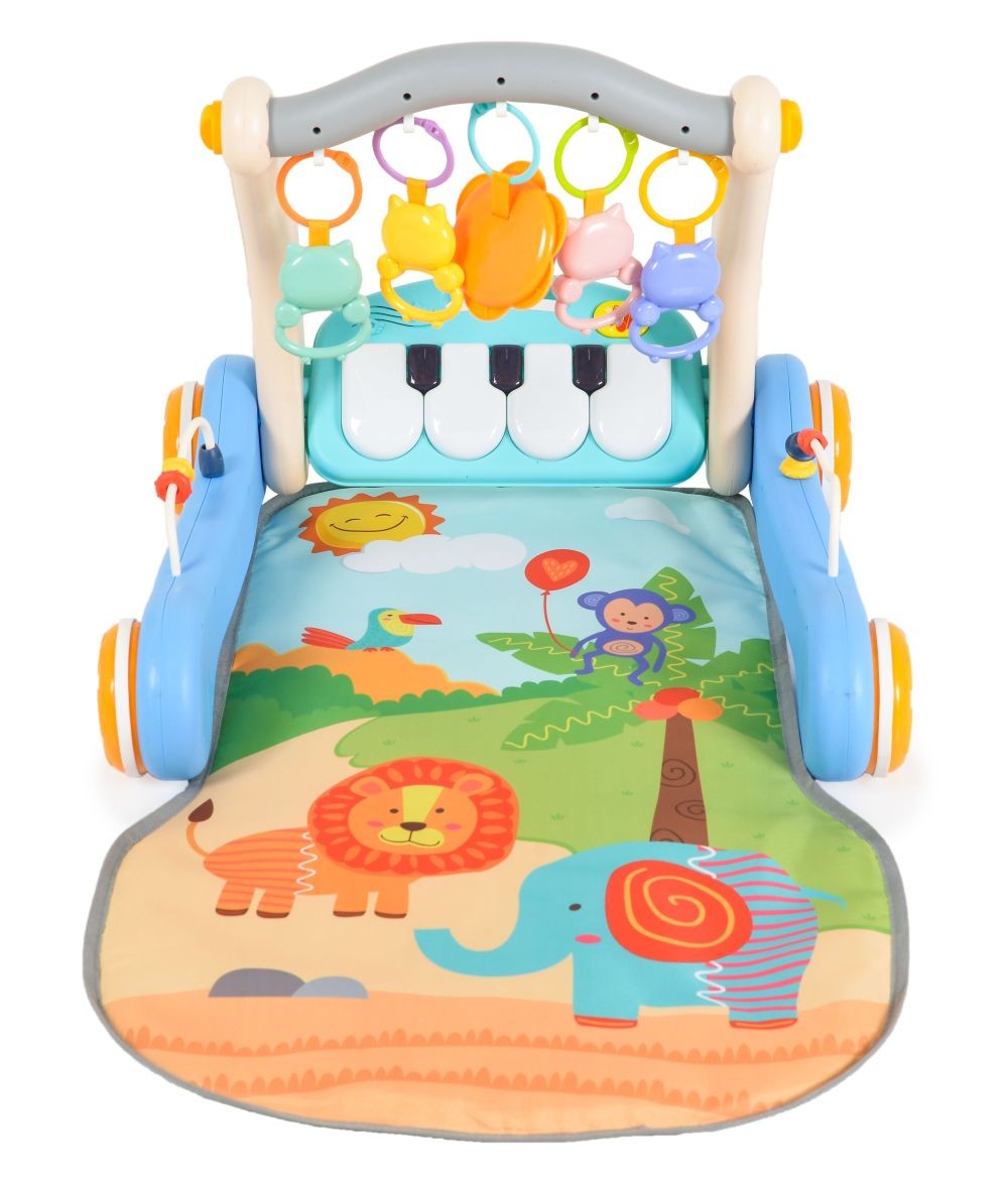 Andador 2 En 1 Y Tapete De Juego Piano He0637 Pink_4