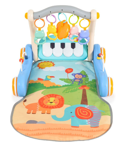 Andador 2 En 1 Y Tapete De Juego Piano He0637 Blue_4