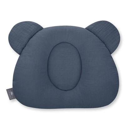 Almohada Cojin Plagiocefalia Bebés Muselina Petrol