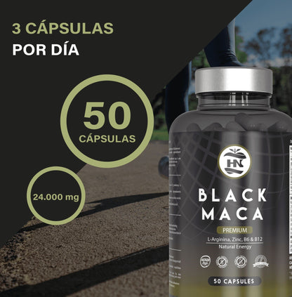 Maca Negra Andina Peruana Con L Arginina, 50 Capsulas, Para Máxima Energía Y Rendimiento Con Vitaminas B6/b13_4
