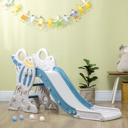 Aiyaplay Tobogán Para Niños De 18-36 Meses Con 3 Escaleras 157x46,5x80 Cm Gris_1