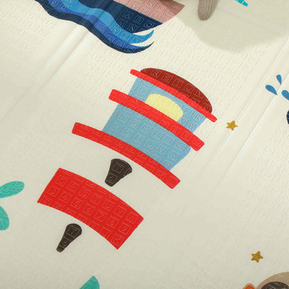 Aiyaplay Alfombra Bebé Acolchada Plegable Reversible 196x176x1,5 Cm Multicolor_3
