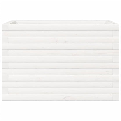 Jardinera De Madera Maciza De Pino Blanco 70x40x45,5 Cm_4