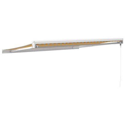 Vidaxl Toldo Retráctil Aluminio Y Tela Amarillo Y Blanco 3,5x2,5 M_4