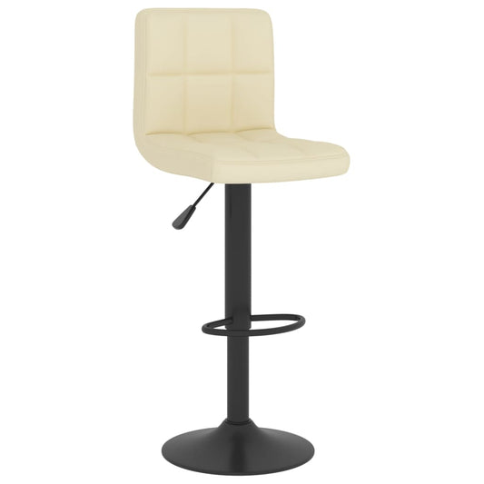 Taburete De Cocina De Tela Color Crema_0