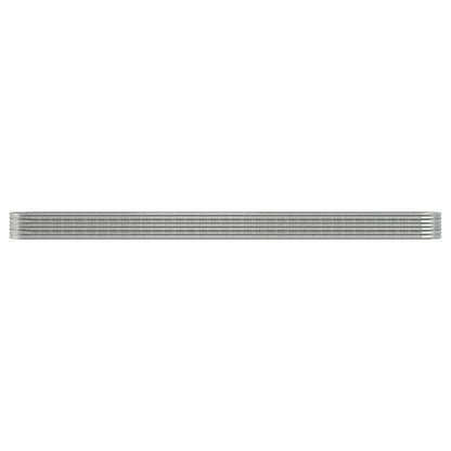 Jardinera Arriate Acero Galvanizado Plata 620x80x36 Cm_2