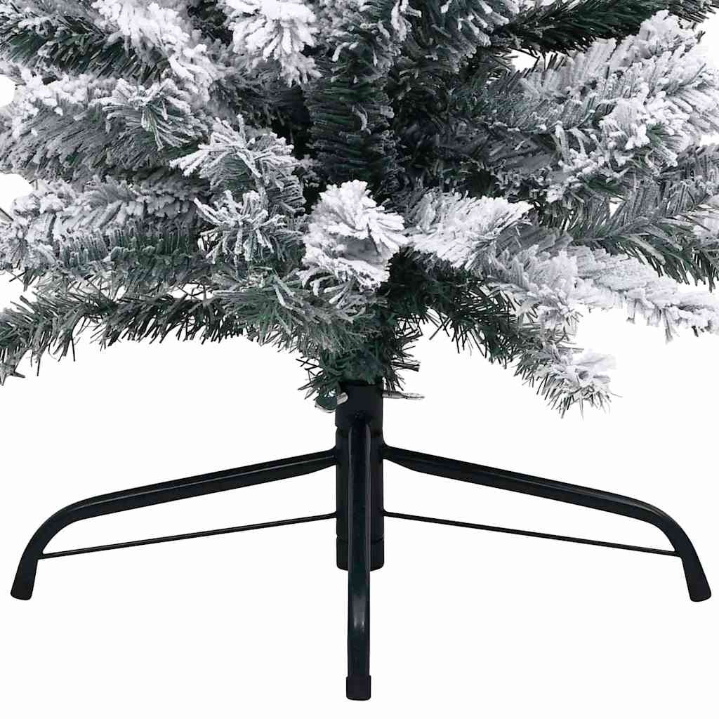 Vidaxl Árbol De Navidad Preiluminado Con Luces Y Bolas Verde 210 Cm_3