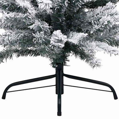 Vidaxl Árbol De Navidad Preiluminado Con Luces Y Bolas Verde 210 Cm_3