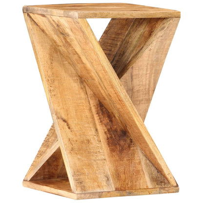 Mesa Auxiliar De Madera Maciza De Mango 35x35x55 Cm_3