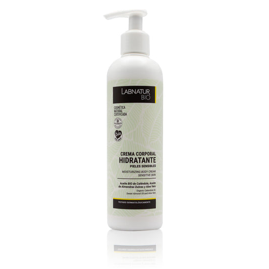 Crema Corporal para Piel Sensible Labnatur Bio 400 ml | Caléndula, Aloe Vera y Karité | Hidrata y Calma | Vegano_0
