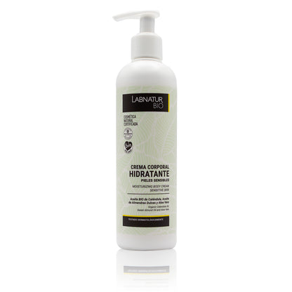 Crema Corporal para Piel Sensible Labnatur Bio 400 ml | Caléndula, Aloe Vera y Karité | Hidrata y Calma | Vegano_0