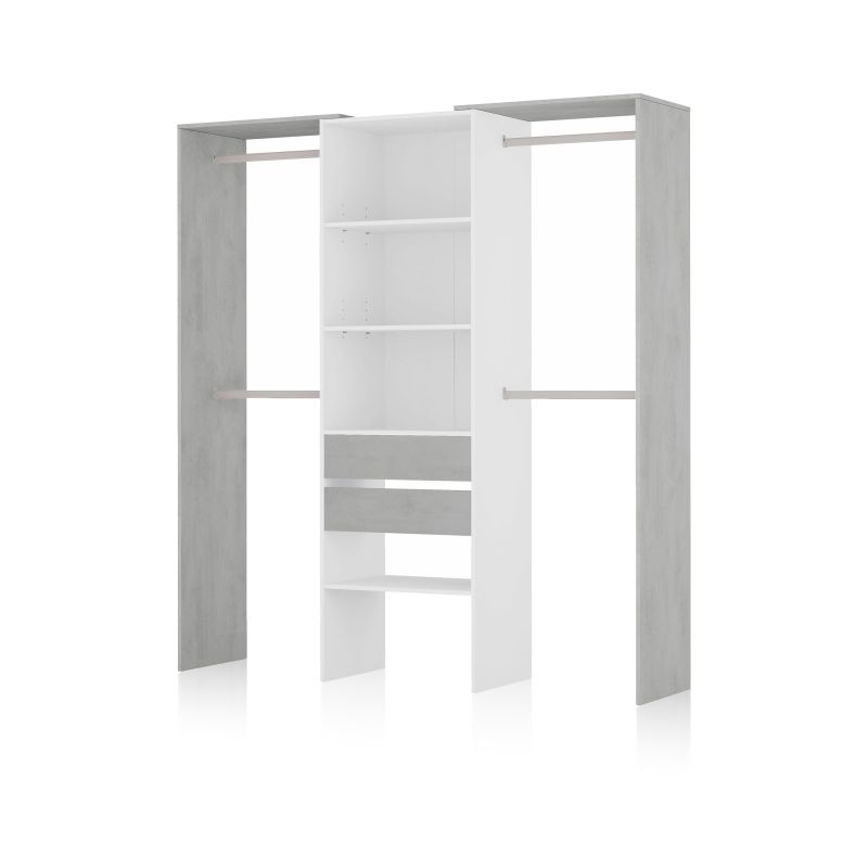 Armario Vestidor Lada Melamina, Blanco, 179 X 202 X 50_1