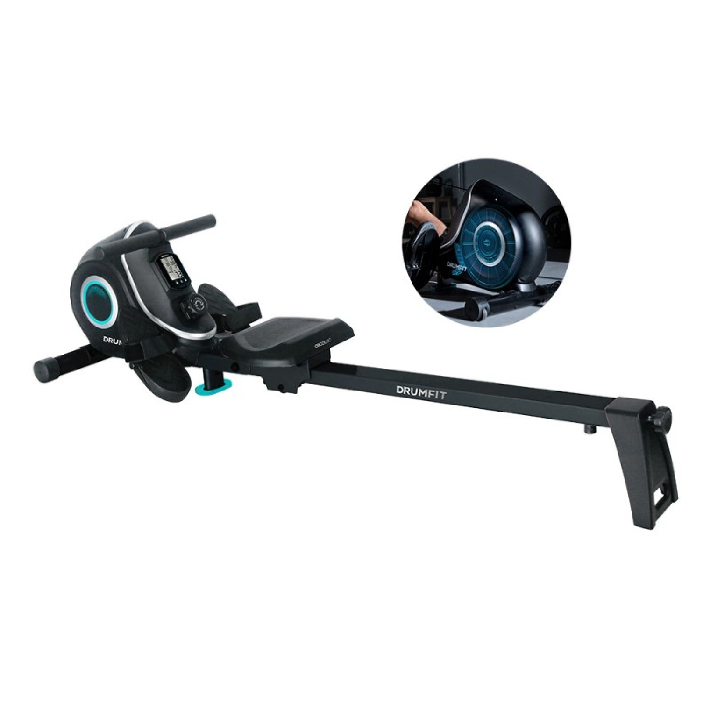 Cecotec Máquina De Remo Plegable Drumfit Rower 7000 Regatta X. Sistema De Resistencia Magnética 10 Niveles De Intensidad_0