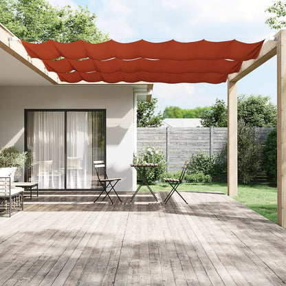 Vidaxl Toldo Vertical Terracota Tela Oxford 60x1000 Cm_1