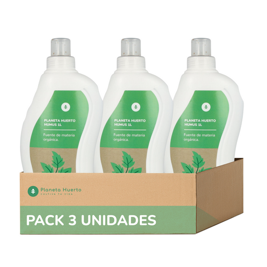 Pack 3 x Humus Líquido Natural Planeta Huerto 1 Litro