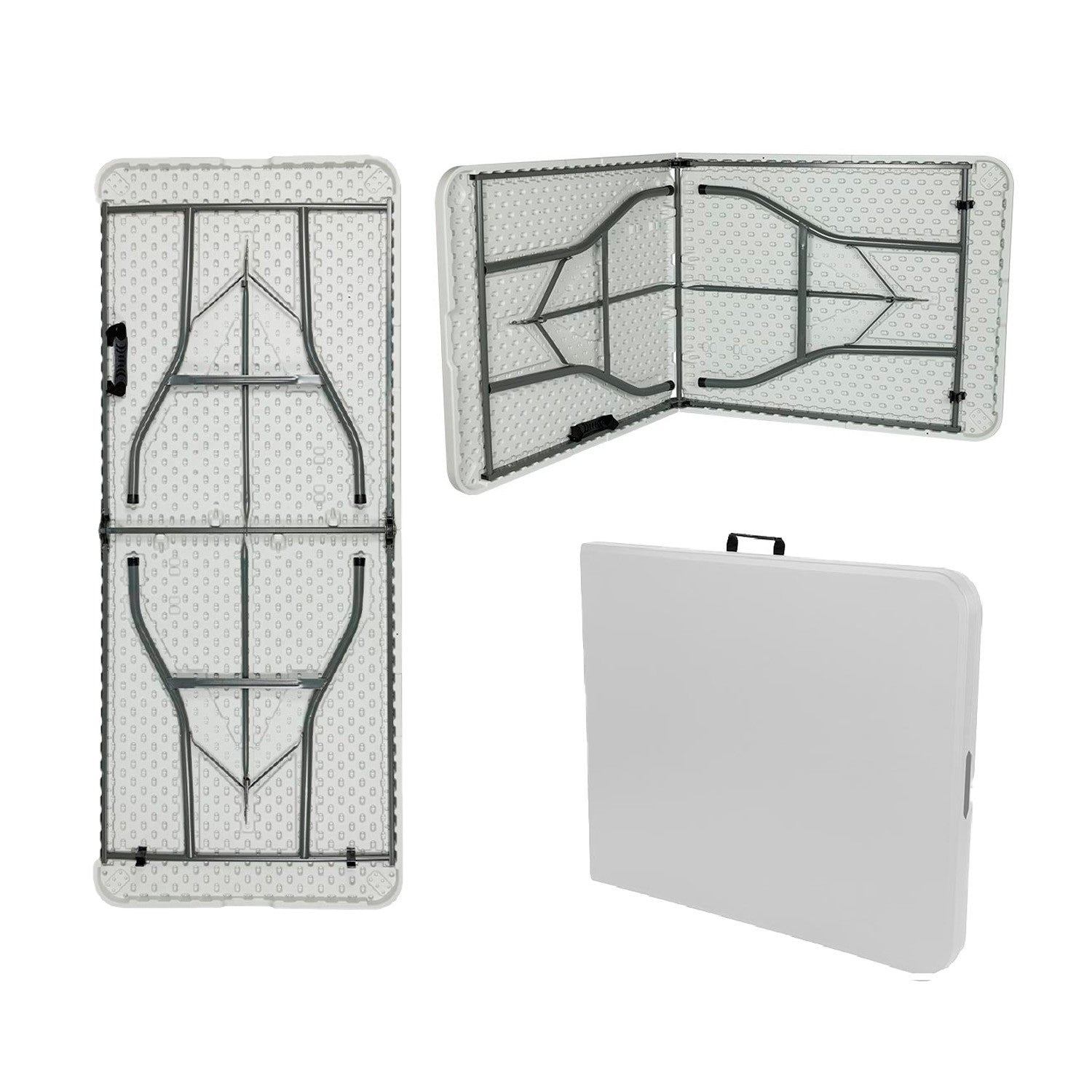Conjunto Plegable Mesa Con 2 Bancos De 180cm Catering O91_4