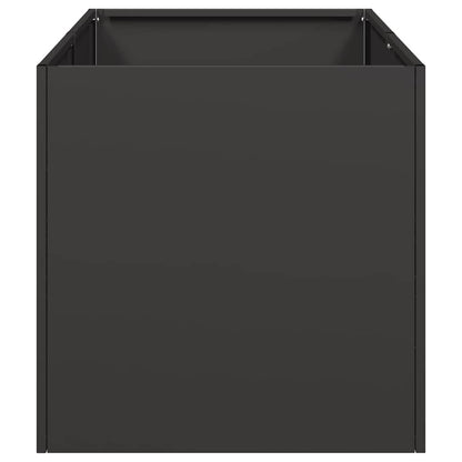 Jardinera De Acero Laminado En Frío Negro 40x80x40 Cm_3