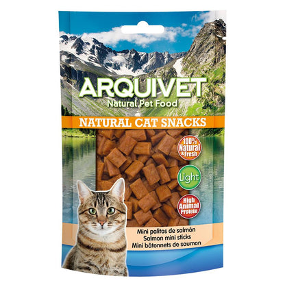 Mini Palitos de Salmón Arquivet  50 g Snack natural para gatos