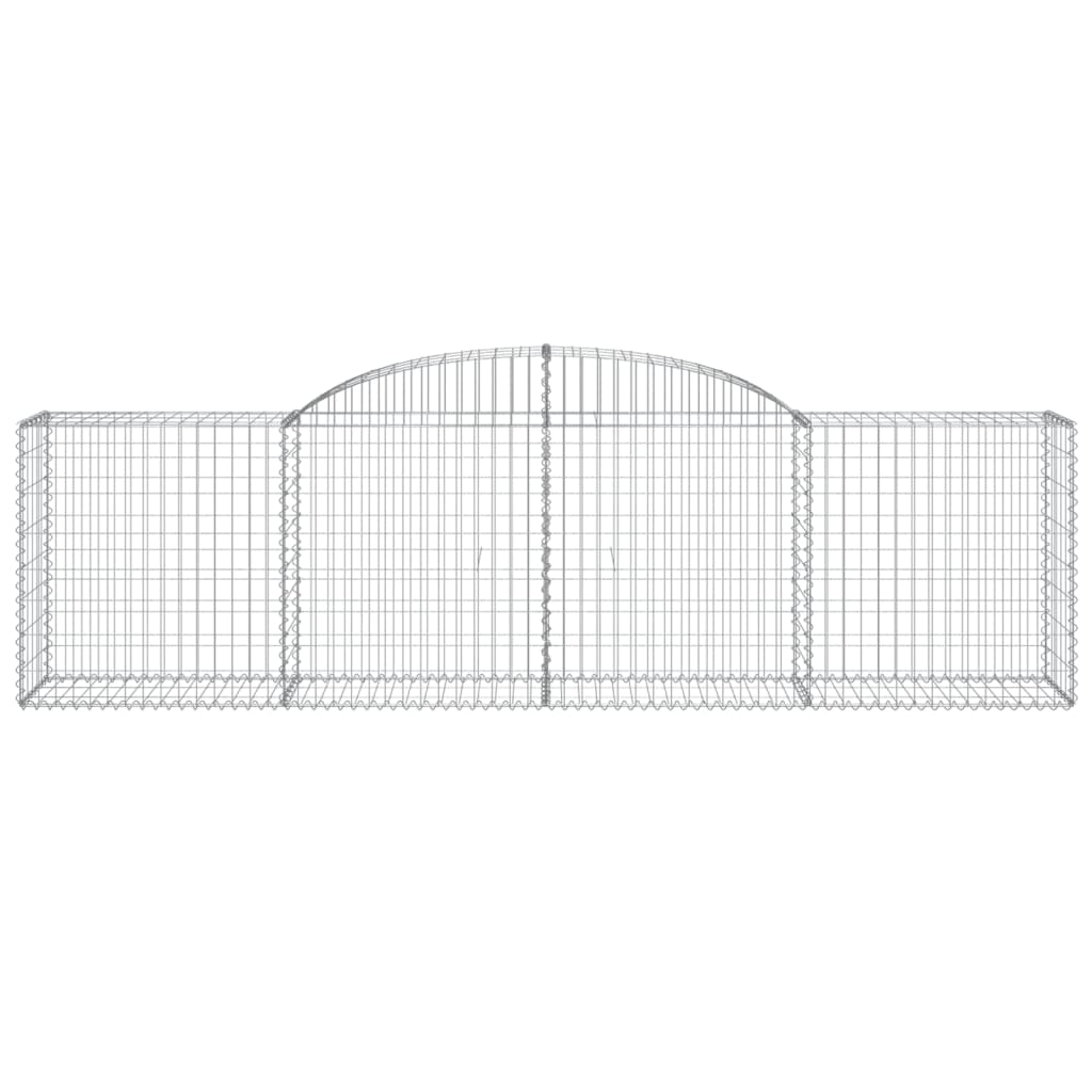 Cestas De Gaviones 20 Uds Forma De Arco Hierro 300x50x80/100 Cm_3