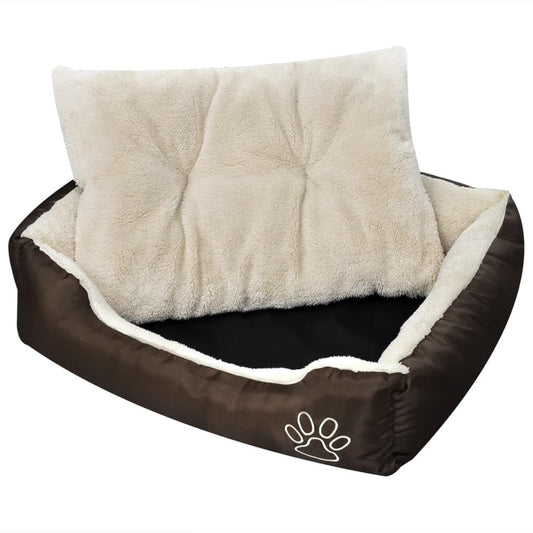 Vidaxl Cama Para Perros Marrón Y Beige Xxl_0