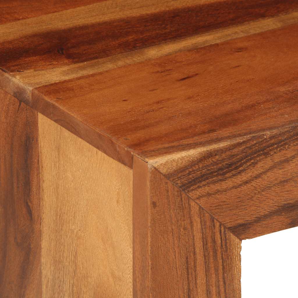 Mesa Auxiliar Madera Maciza Acacia 37x29x40 Cm_3