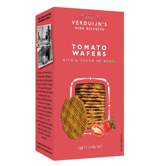 Wafers con queso, tomate y albahaca Verdujins 75g