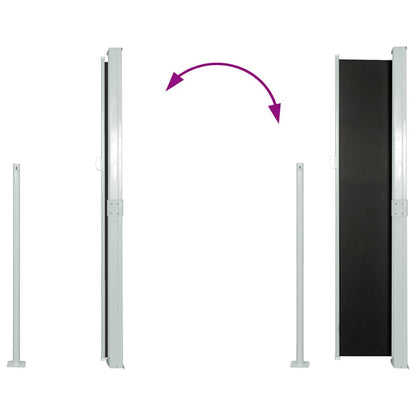 Vidaxl Toldo Lateral Retráctil 140x300 Cm Negro_4