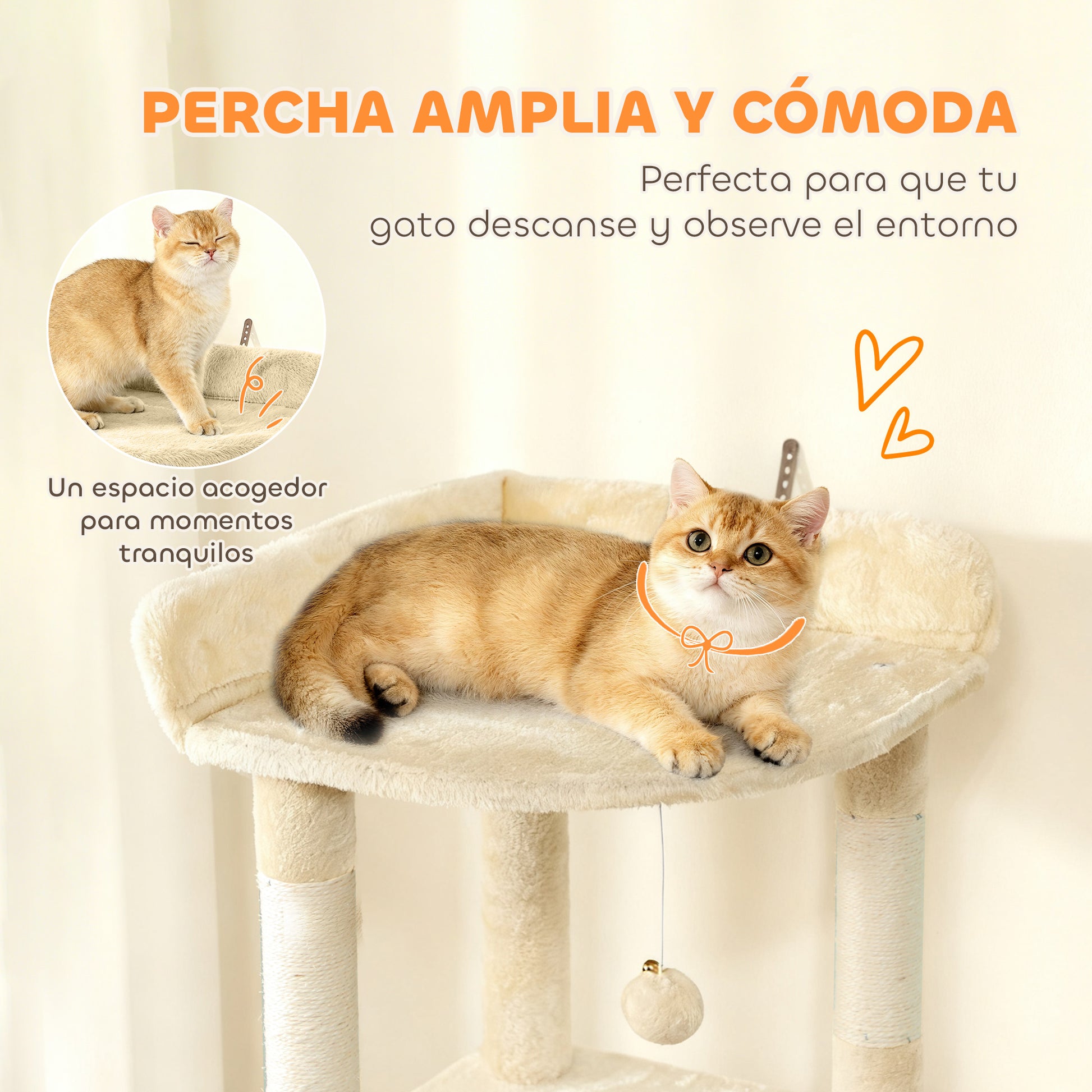 Pawhut Árbol Rascador Para Gatos Grande_4