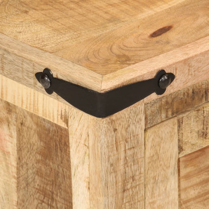 Mesita De Noche Madera Maciza De Mango 40x35x50 Cm_4