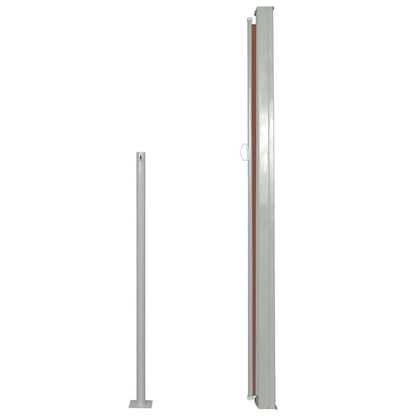 Vidaxl Toldo Lateral Retráctil De Jardín Marrón 100x500 Cm_3