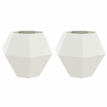 Jardinera 2 Pcs 100 X 100 X 80 Cm Acero_0