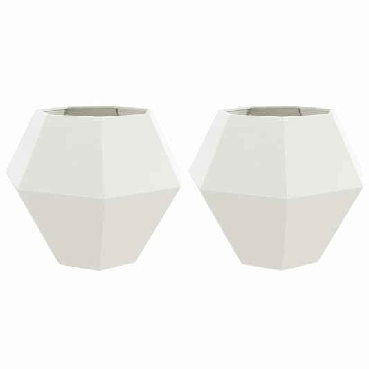 Jardinera 2 Pcs 100 X 100 X 80 Cm Acero_0
