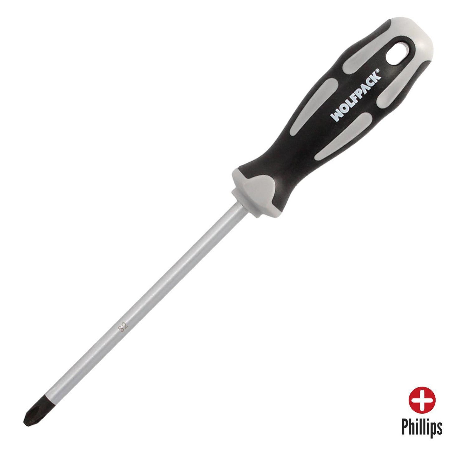 Destornillador Phillips Acero S2 Mango Tpr Bimaterial. Medida Ph 3 X Ø 8,0 X 150 Mm.  Din5262._0
