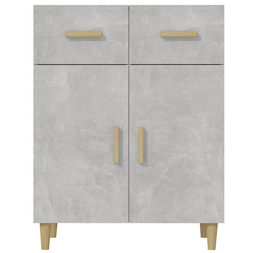Aparador De Madera Contrachapada Gris Hormigón 69,5x34x89 Cm / Vetonek_0
