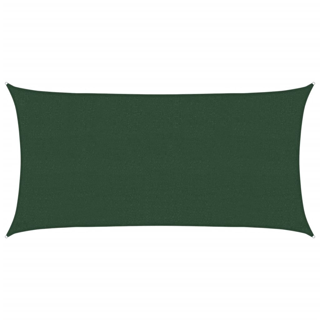 Vidaxl Toldo De Vela Verde Oscuro Hdpe 160 G/m² 2,5x4,5 M_0