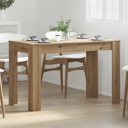 Mesa De Comedor Roble Artesano 120x60x76cm Madera Reconstituida_2