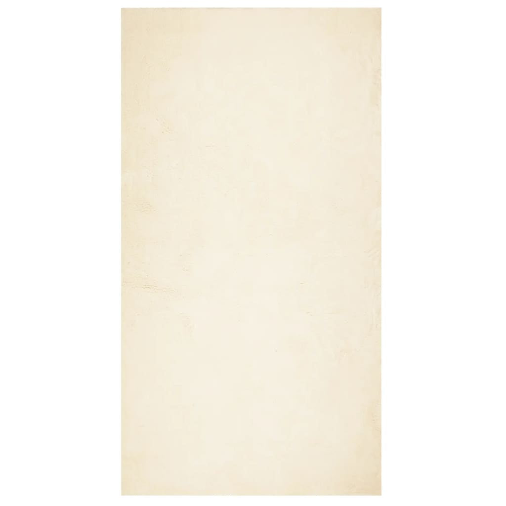 Vidaxl Alfombra De Pelo Corto Suave Lavable Huarte Crema 60x110 Cm_0