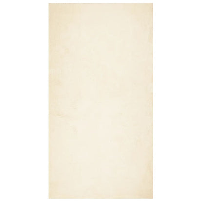 Vidaxl Alfombra De Pelo Corto Suave Lavable Huarte Crema 60x110 Cm_0