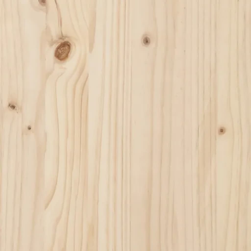 Estructura De Cama Para Niños Madera Maciza De Pino 70x140 Cm / Vetonek_3