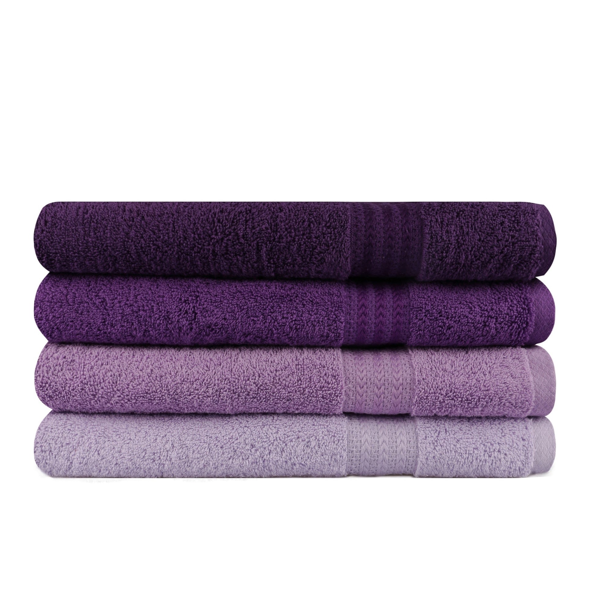 Juego De Toallas De Baño (4 Piezas) Lila Ligera, Lila, Púrpura, Morado Oscuro_1