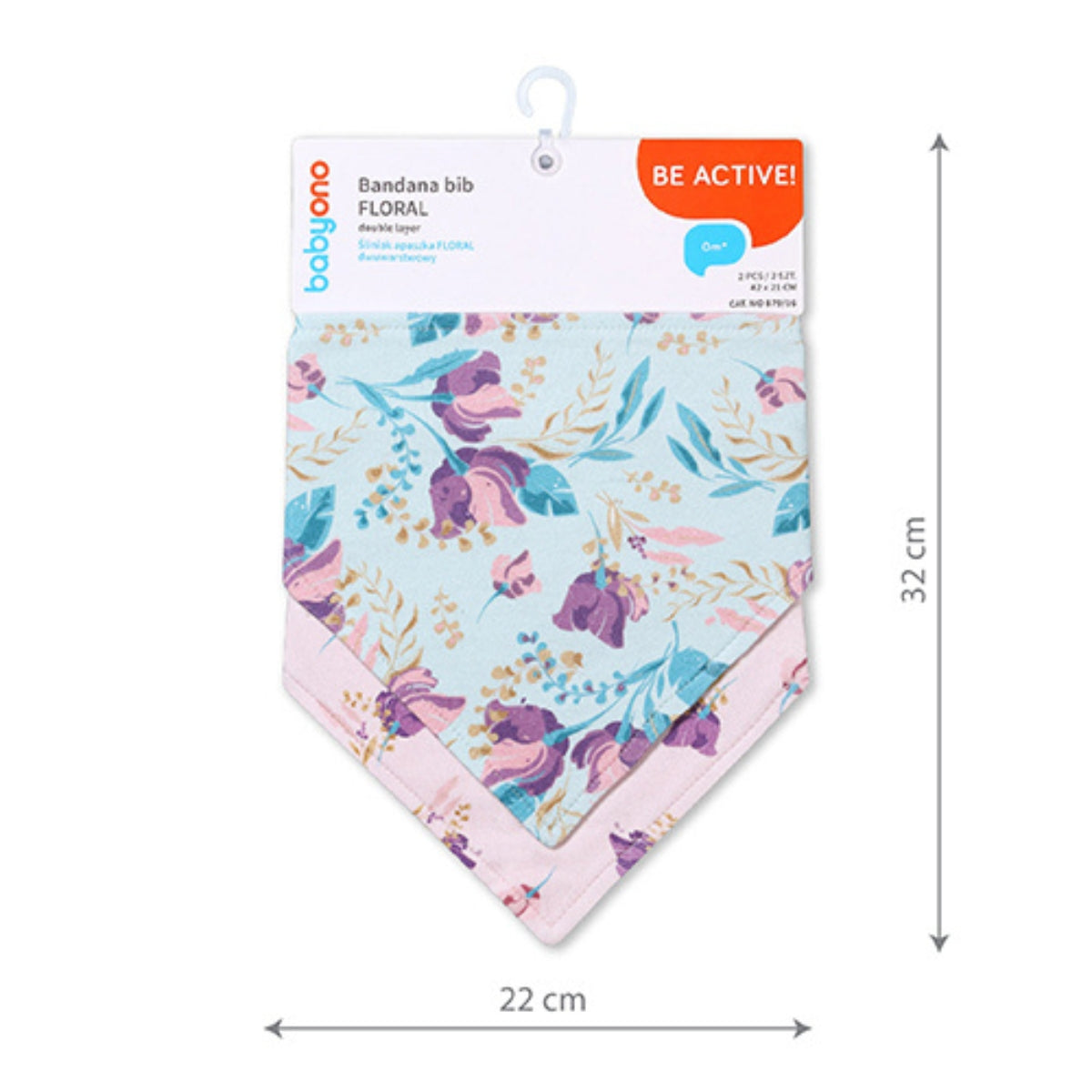 Set De 2 Babero Bandana Floral