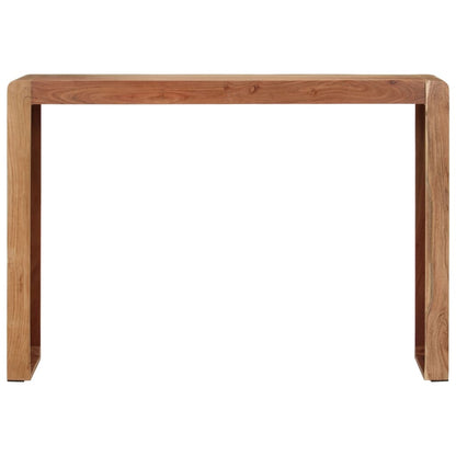 Mesa Consola Madera Maciza De Acacia 110x30x76 Cm_0