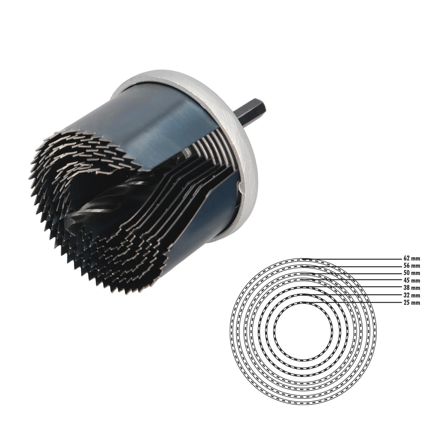 Juego Sierras Campana 50 Mm. 25/62 7 Piezas_1