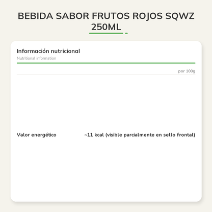 Información nutricional