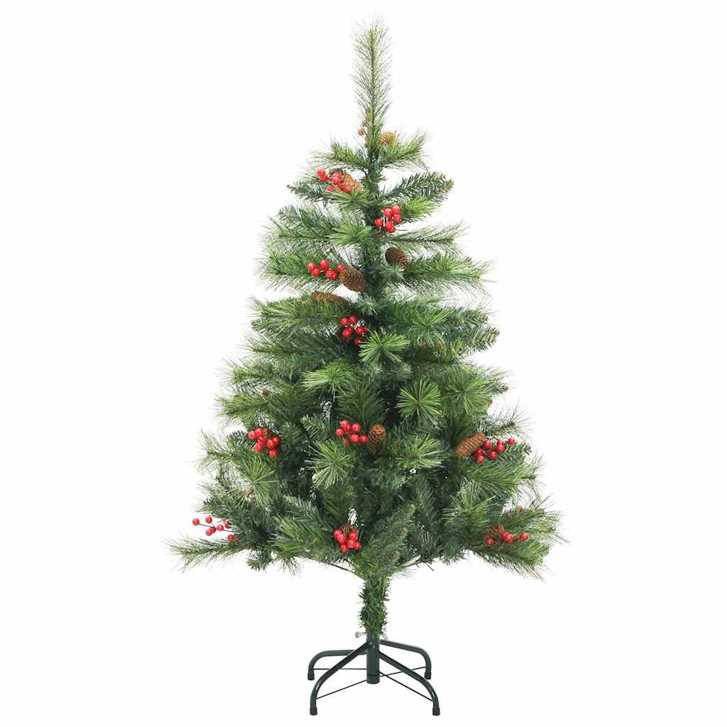 Vidaxl Árbol De Navidad Artificial Con Bisagras 150 Led Y Bolas 150 Cm_4