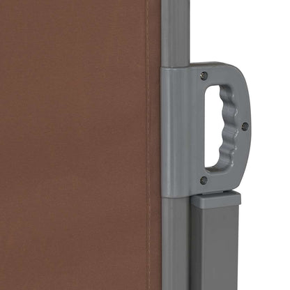 Toldo Lateral Retráctil Marrón 180x600 Cm_2