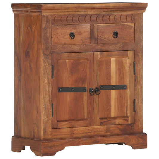 Aparador De Madera Maciza De Acacia 63x30x75 Cm_0