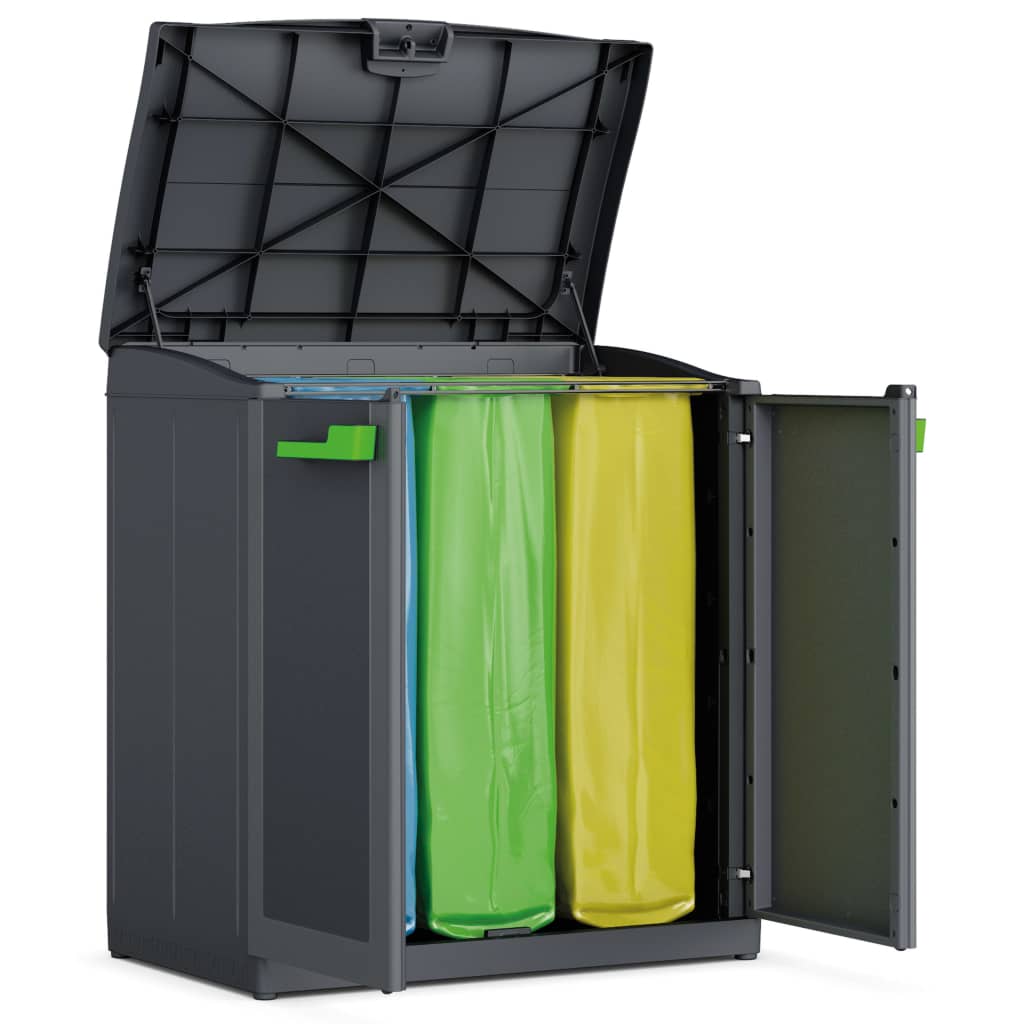 Keter Armario De Reciclaje Moby Compact Recycling System Grafito 100cm_1