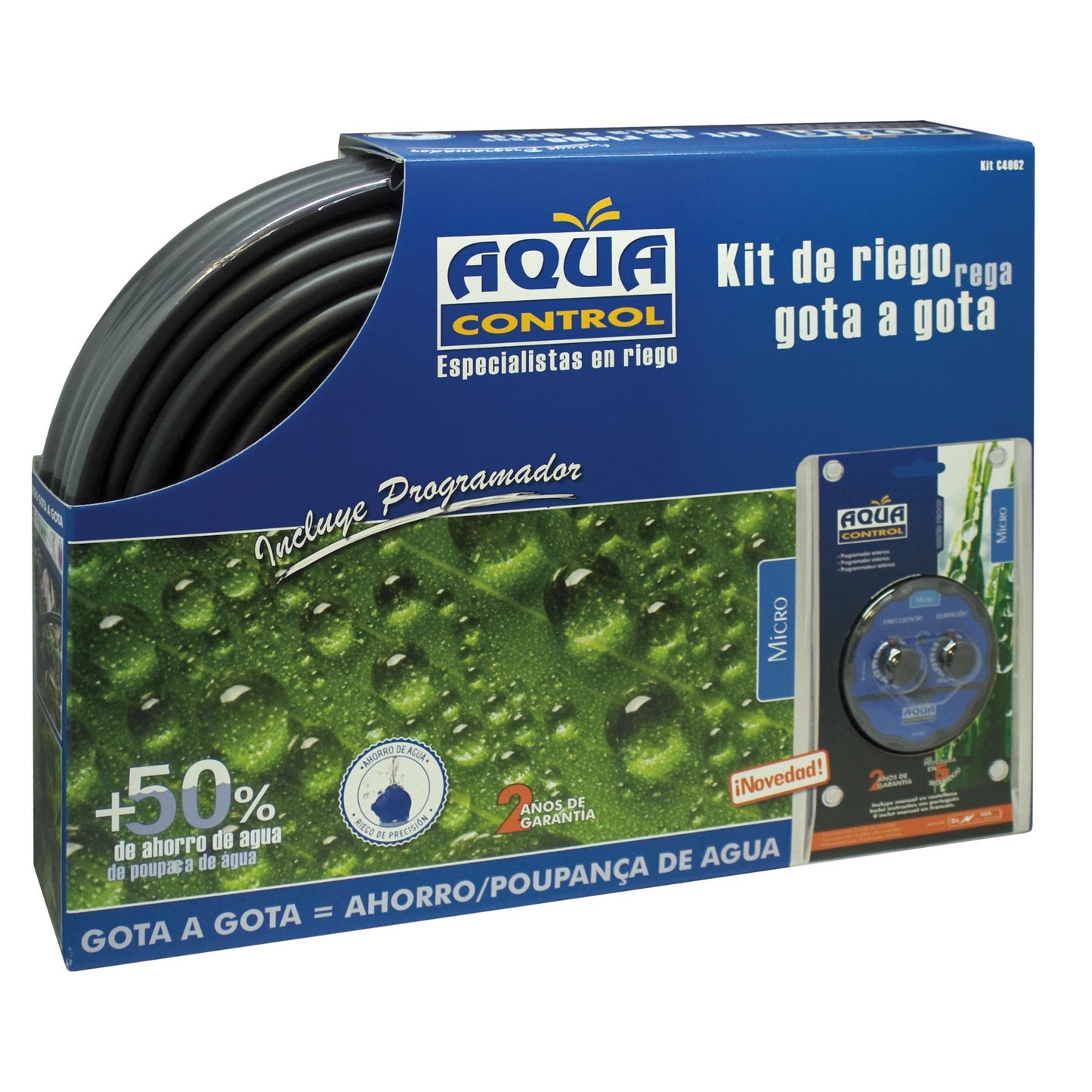 Kit de riego con programador Aqua Control